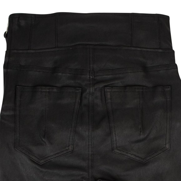UNRAVEL PROJECT Black Leather Skinny Lace Up Pants Size 26 $2085 - Picture 5 of 5